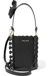 MIU MIU Appliquéd leather bucket bag