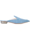 Nicholas Kirkwood Blue Suede Beya Slip-on Loafers