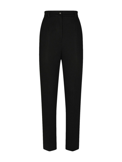 Dolce & Gabbana Tailored Tapered Trousers In Black