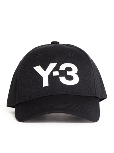 Y-3 Logo-print Shell Cap In Black