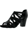 Easy Street Amaze Womens Faux Leather Gladiator Dress Sandals In Black