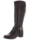 CHARTER CLUB HELENN WOMENS FAUX LEATHER KNEE-HIGH RIDING BOOTS