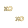 Fossil Women's Gold-tone Stainless Steel Stud Earrings In Gold