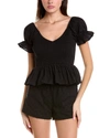WE ARE KINDRED GIOVANNA PEPLUM TOP