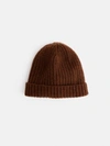 Alex Mill Cashmere Beanie In Chocolate