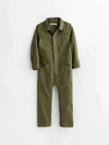 Alex Mill Mini Standard Jumpsuit In Army Green