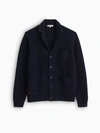 Alex Mill Ribbed Cardigan In Cashmere In Navy