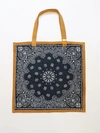 Alex Mill Rth Bandana Tote In Washed Blue