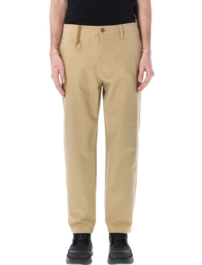 Moncler Straight-leg Trousers In Beige