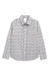 NORDSTROM KIDS' MATCHING FAMILY MOMENTS COTTON WOVEN BUTTON-UP SHIRT