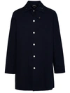 APC A.P.C. THIBAULT BLUE NYLON COAT