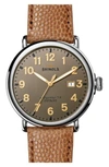 Shinola RUNWELL LEATHER STRAP WATCH, 47MM,S0120001118