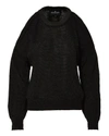 DESIGNERS REMIX Flynn Open Shoulder Sweater,13007BLK