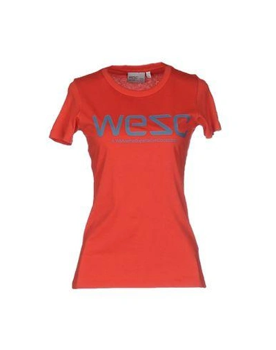 Wesc T-shirt In 红色