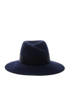 MAISON MICHEL MAISON MICHEL VIRGINIE FELT HAT IN BLUE,1001001002