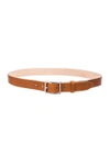 Rag & Bone 'boyfriend' Leather Belt In Brown,neutrals