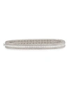 Roberto Coin PRINCESS 18K WHITE GOLD NARROW SINGLE-ROW DIAMOND BANGLE,PROD188780007