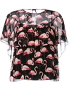 RED VALENTINO flamingo print blouse,MR0AE0F52VJ11949303