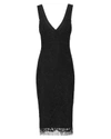 VICTORIA BECKHAM V-Neck Lace Fitted Dress,DRSFIT141BLACK