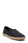 Toms Alrope Alpargata Slip-on In Black