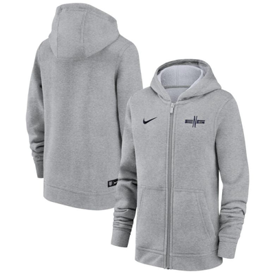 Nike England National Team Club Big Kids'  Soccer Full-zip Hoodie In Grey