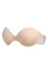 Fashion Forms Go Bare Ultimate Boost Backless Strapless Reusable Adhesive Underwire Bra In Nude