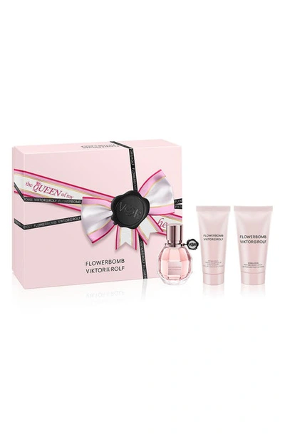 Viktor & Rolf Viktor&rolf Flowerbomb 3-piece Perfume Gift Set Usd $131 Value