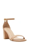 STUART WEITZMAN NUDISTCURVE 75 BLOCK HEEL SANDAL