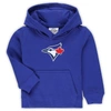 OUTERSTUFF TODDLER ROYAL TORONTO BLUE JAYS TEAM PRIMARY LOGO FLEECE PULLOVER HOODIE