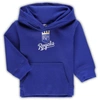 OUTERSTUFF TODDLER ROYAL KANSAS CITY ROYALS TEAM PRIMARY LOGO FLEECE PULLOVER HOODIE