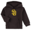 OUTERSTUFF TODDLER BROWN SAN DIEGO PADRES TEAM PRIMARY LOGO FLEECE PULLOVER HOODIE
