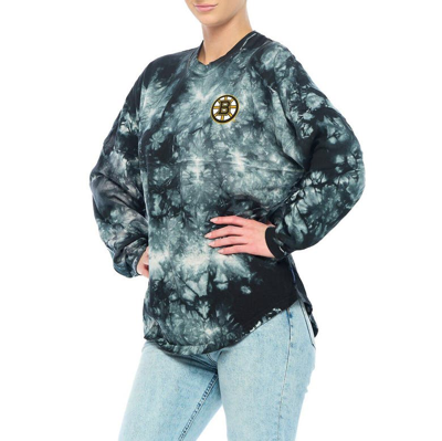 Fanatics Branded Black Boston Bruins Crystal-dye Long Sleeve T-shirt