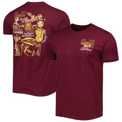 Image One Maroon Minnesota Golden Gophers Vintage Through The Years Two-hit T-shirt