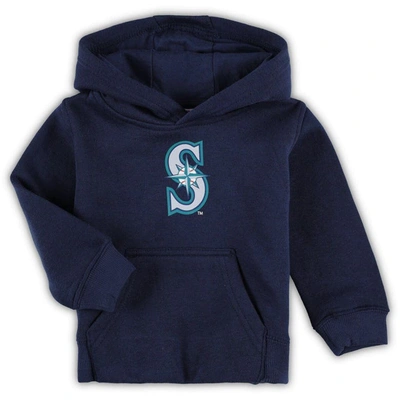 OUTERSTUFF TODDLER NAVY SEATTLE MARINERS TEAM PRIMARY LOGO FLEECE PULLOVER HOODIE