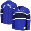 Tommy Hilfiger Blue St. Louis Blues Walter Lace-up Long Sleeve Top In Blue