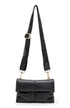 ALLSAINTS EZRA LOGO STRAP LEATHER CROSSBODY BAG