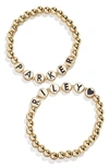 Baublebar Custom Beaded Stretch Bracelet In Black