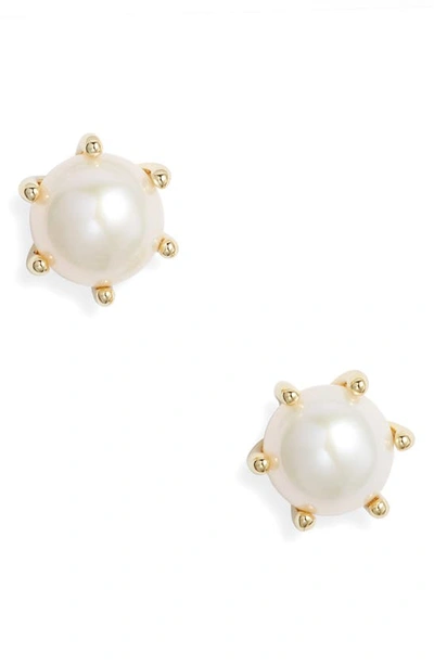 Kendra Scott Ashton Pearl Stud Earrings In Gold