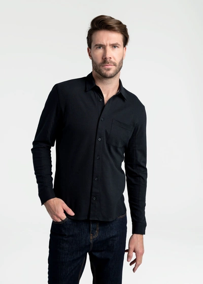 Lole Colin Shirt In Black Beauty
