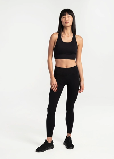 Lole Comfort Stretch Ankle Leggings In Black Beauty