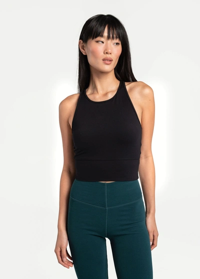 Lole Comfort Stretch Tank Top In Black Beauty