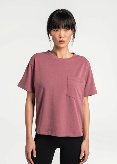 Lole Effortless Cotton Tee In Thistle