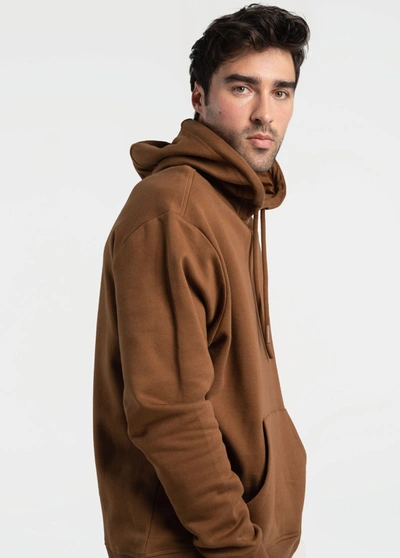 Lole Essential Organic Hoodie In Black Walnut