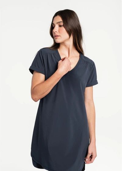 Lole Momentum V-neck Dress In Outer Space