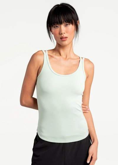 Lole Organic Cotton Tank Top In Nebula Green