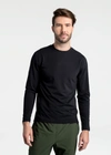 Lole Performance Wool Long Sleeve In Black Beauty