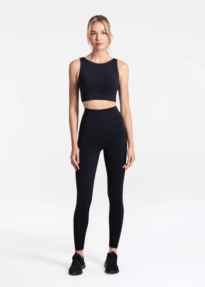 Lole Step Up Ankle Leggings In Black Beauty