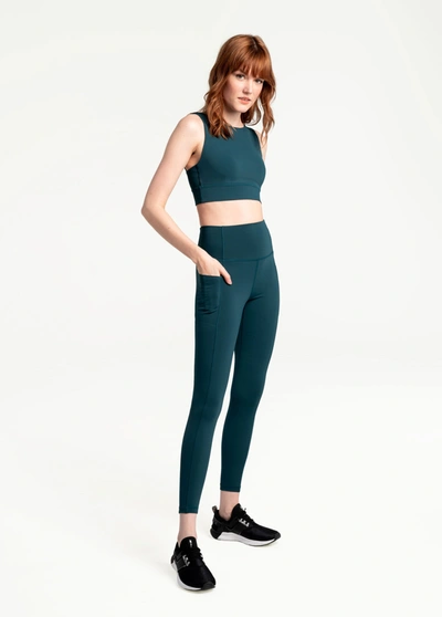 Lole Step Up Ankle Leggings In Emerald