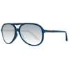 Longines Blue Plastic Sunglasses In Blue