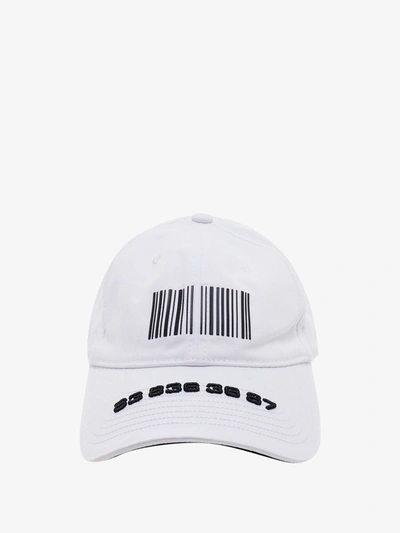 Vtmnts Barcode-print Baseball Cap In White